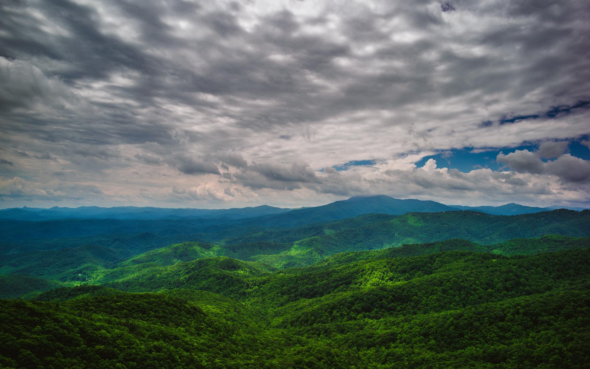 western North Carolina mountain range